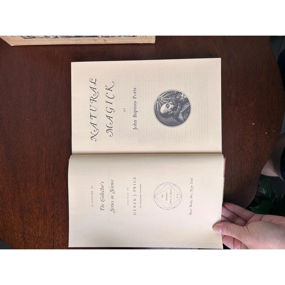 Natural Magick John Baptista Porta Basic Books Collector's Series Science 1958